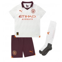 Billiga Manchester City Kevin De Bruyne #17 Barnkläder Borta fotbollskläder till baby 2023-24 Kortärmad (+ Korta byxor)